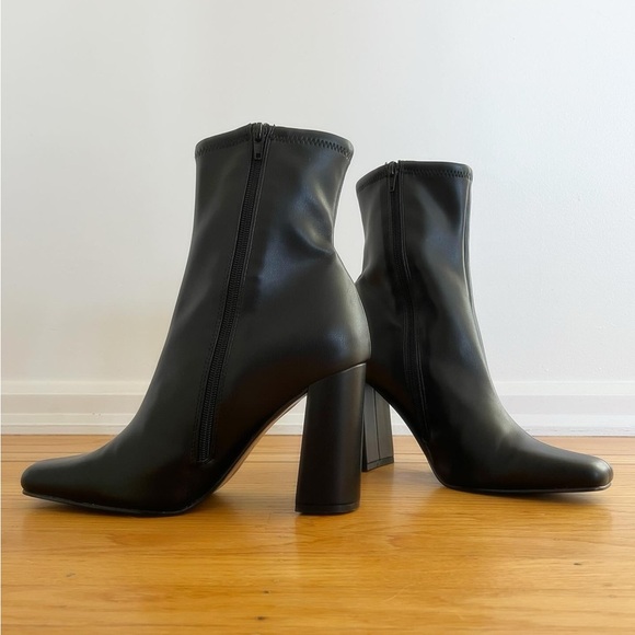 STEVE MADDEN LYNDEN black ankle boots 9.5 - Picture 3 of 5